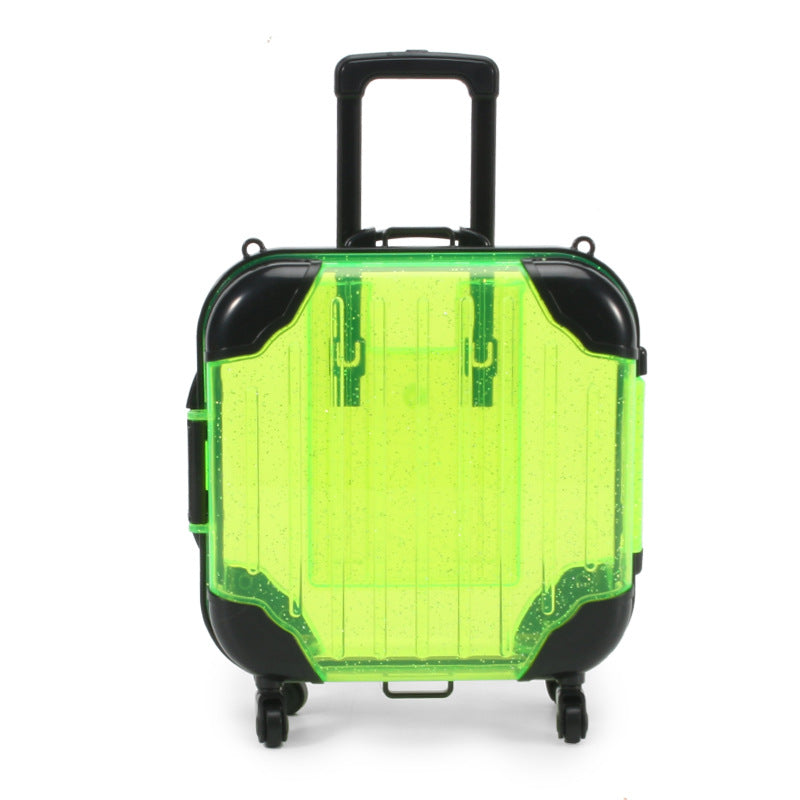 Children's Simple Cartoon Mini Suitcase Shape Storage Box