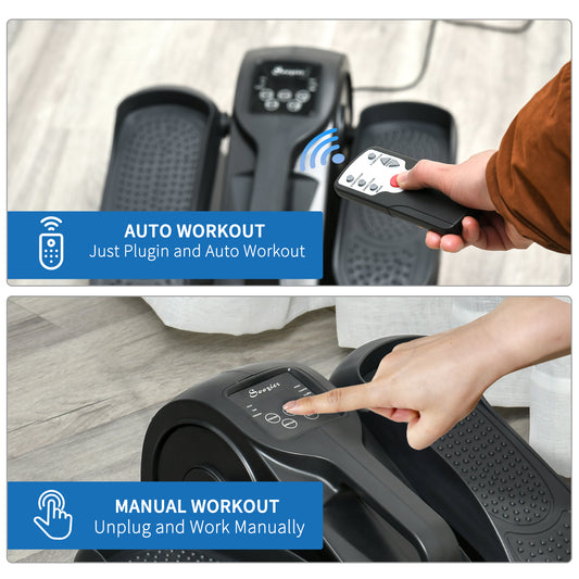 Foot Pedal Exerciser Mini Rehabilitation Bike W/ Adjustable Speed, LCD Display