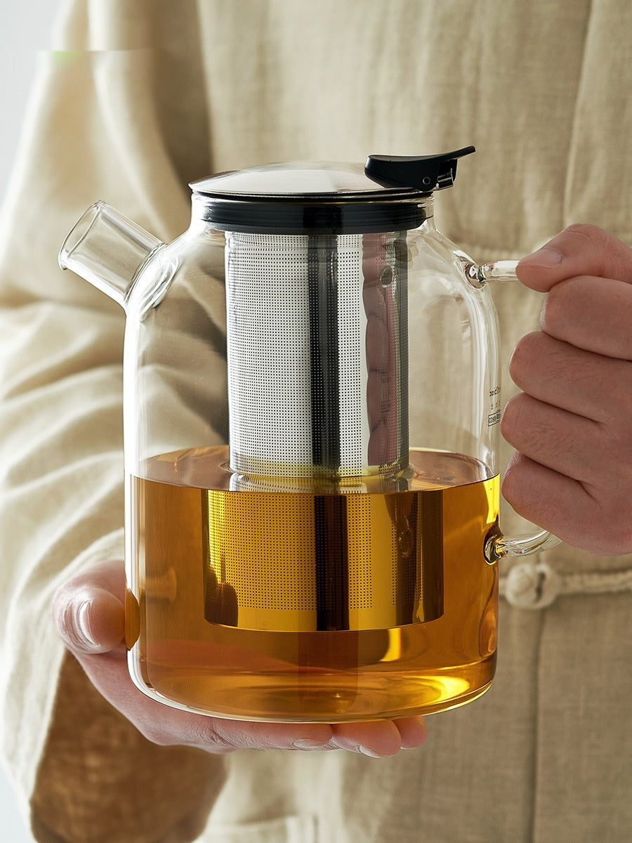 Large Capacity Teapot Household Heat-resistant Stainless Steel Filter Boiling Kettle