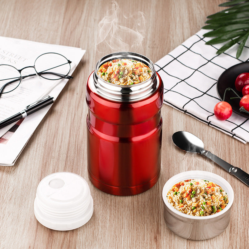 Large Capacity Portable Stainless Steel Household Insulation Braised Cup Thermal Pot Lunch Box