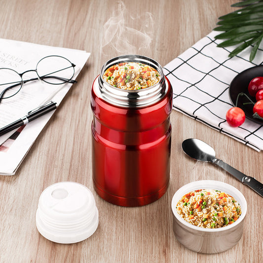 Large Capacity Portable Stainless Steel Household Insulation Braised Cup Thermal Pot Lunch Box