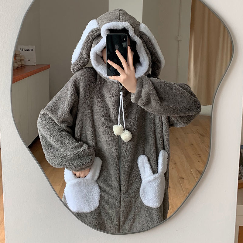 Season Thick Coral Fleece Pajamas Women