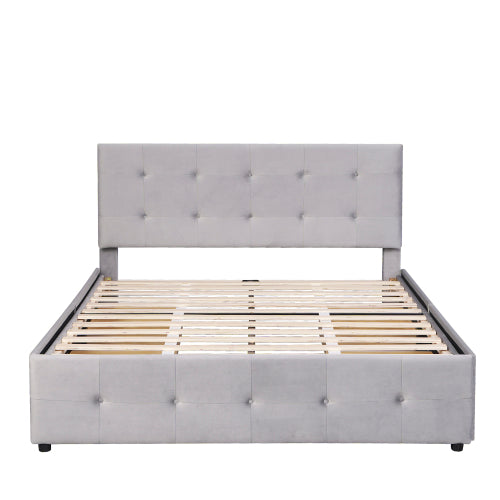 Hautfreundliches Doppelbett Aus Samt