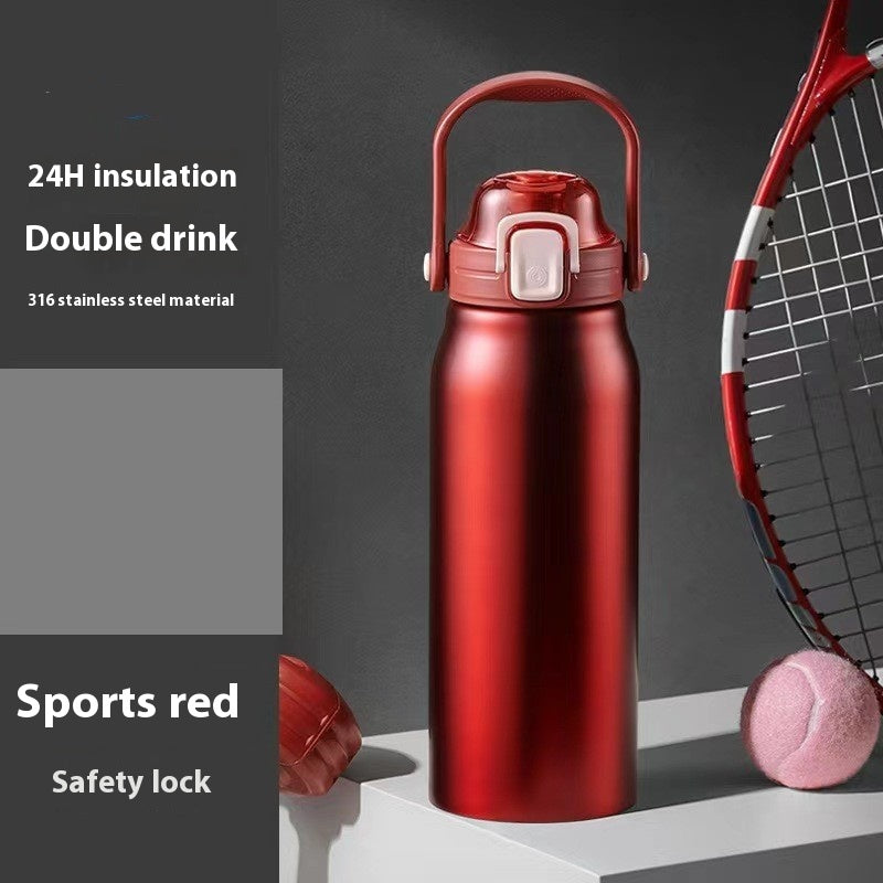 Portable Large Capacity Straw Thermal Insulation Cup