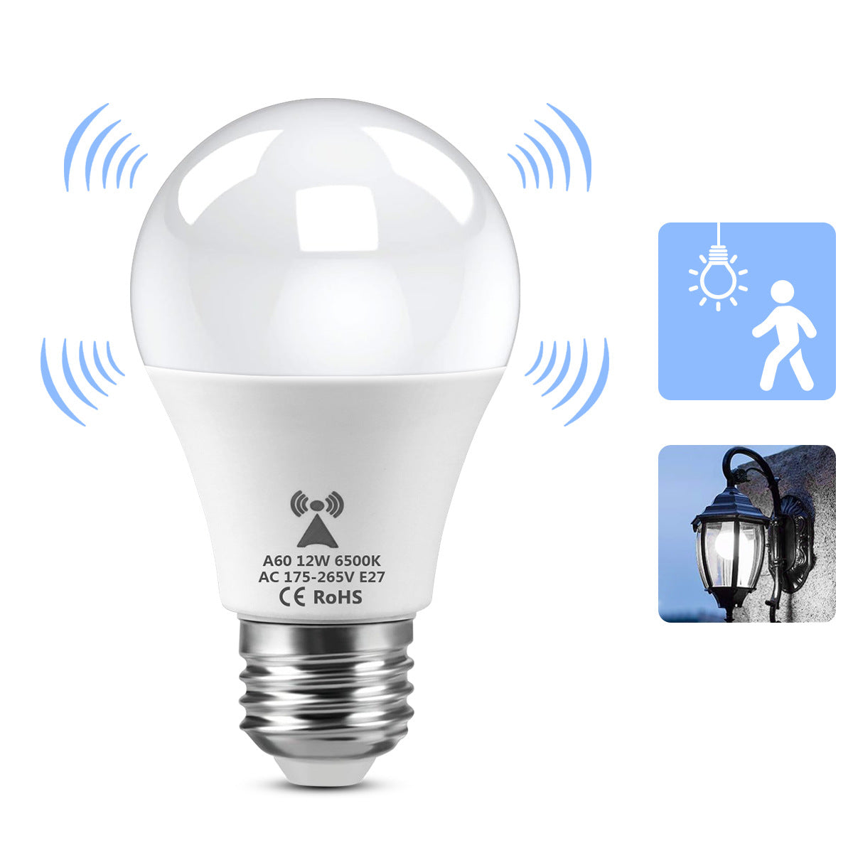 E27 Human Body Infrared Sensor Smart Light Bulb