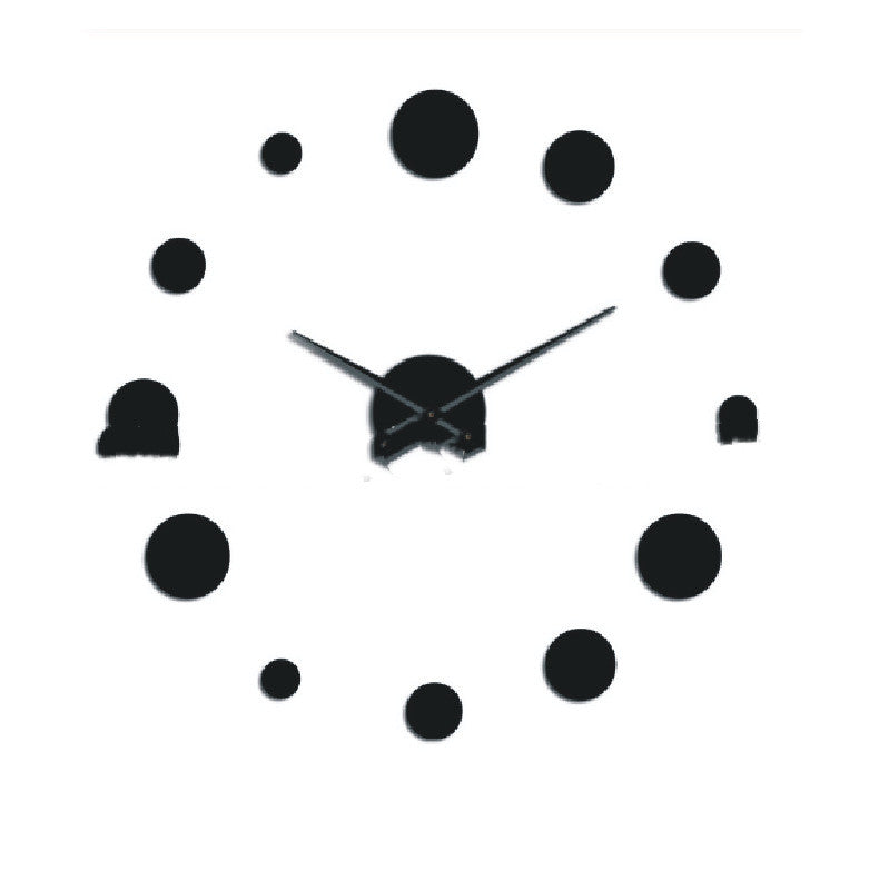 Circle Leisure Creative Extra Large Size DIY Stereo Clock Art Clock Wall Clock Mirror Sticker Clock