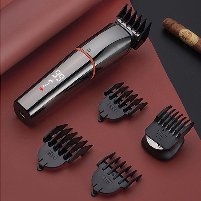 Electric Hair Clipper Multifunctional Digital Display Pogonotomy Nose Hair