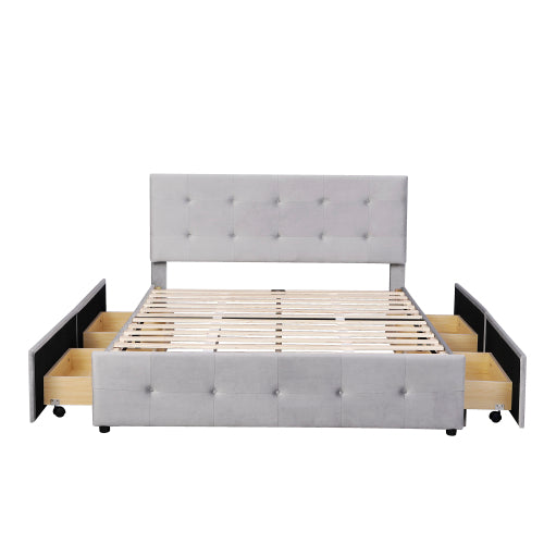 Hautfreundliches Doppelbett Aus Samt
