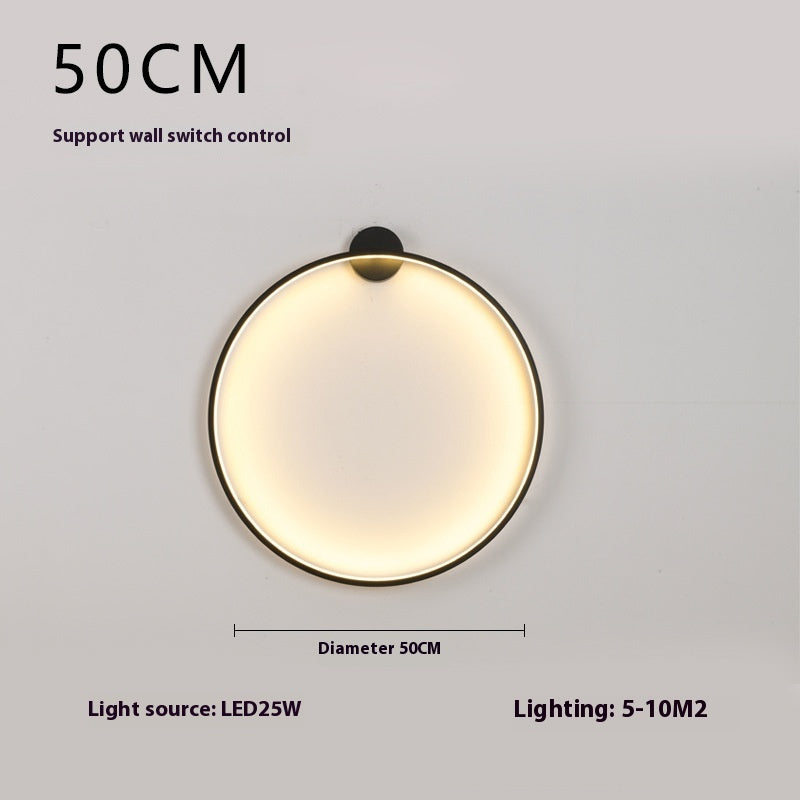 Round Wall Lamp Creative Personalized Bedroom Bedside Lamp Simple Modern