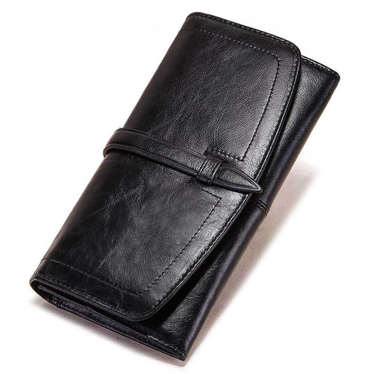 Long Zipper Retro Womens Wallet Large Capacity Womens Bag