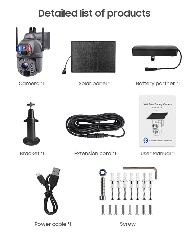 Private Model 4G Solar Camera 6 Million HD