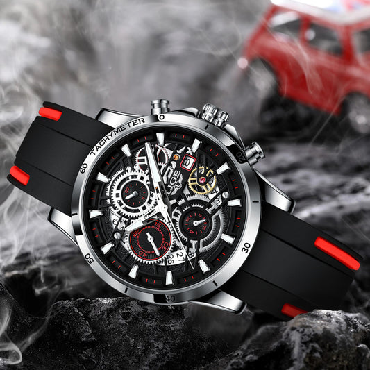 Audi design watch in silver