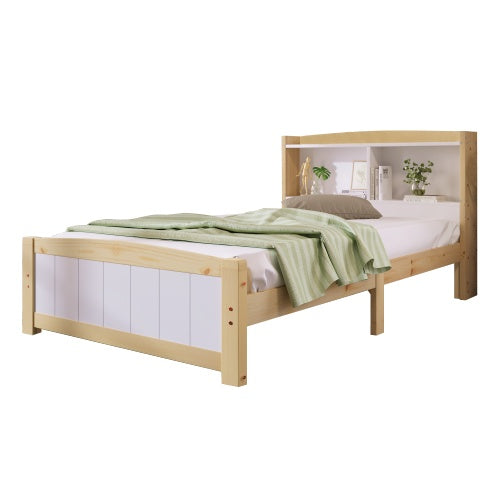 Einzelbett Aus Massivholz