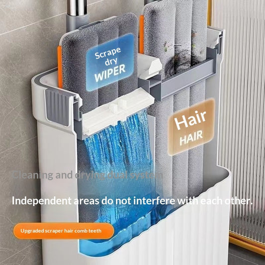 Household Narrow-slot No-hands-needed Flat Mop For Hands-free Mopping