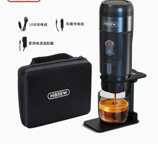 Black Alloy Portable Coffee Maker