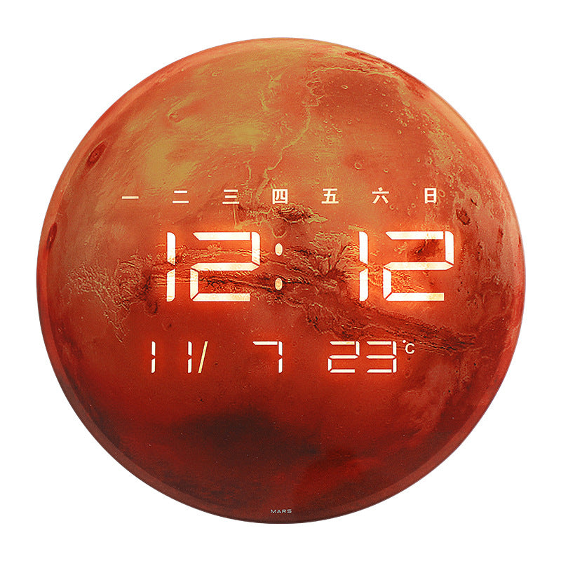 LCD Digital Electronic Wall Clock Simple Living Room Fashion Clock