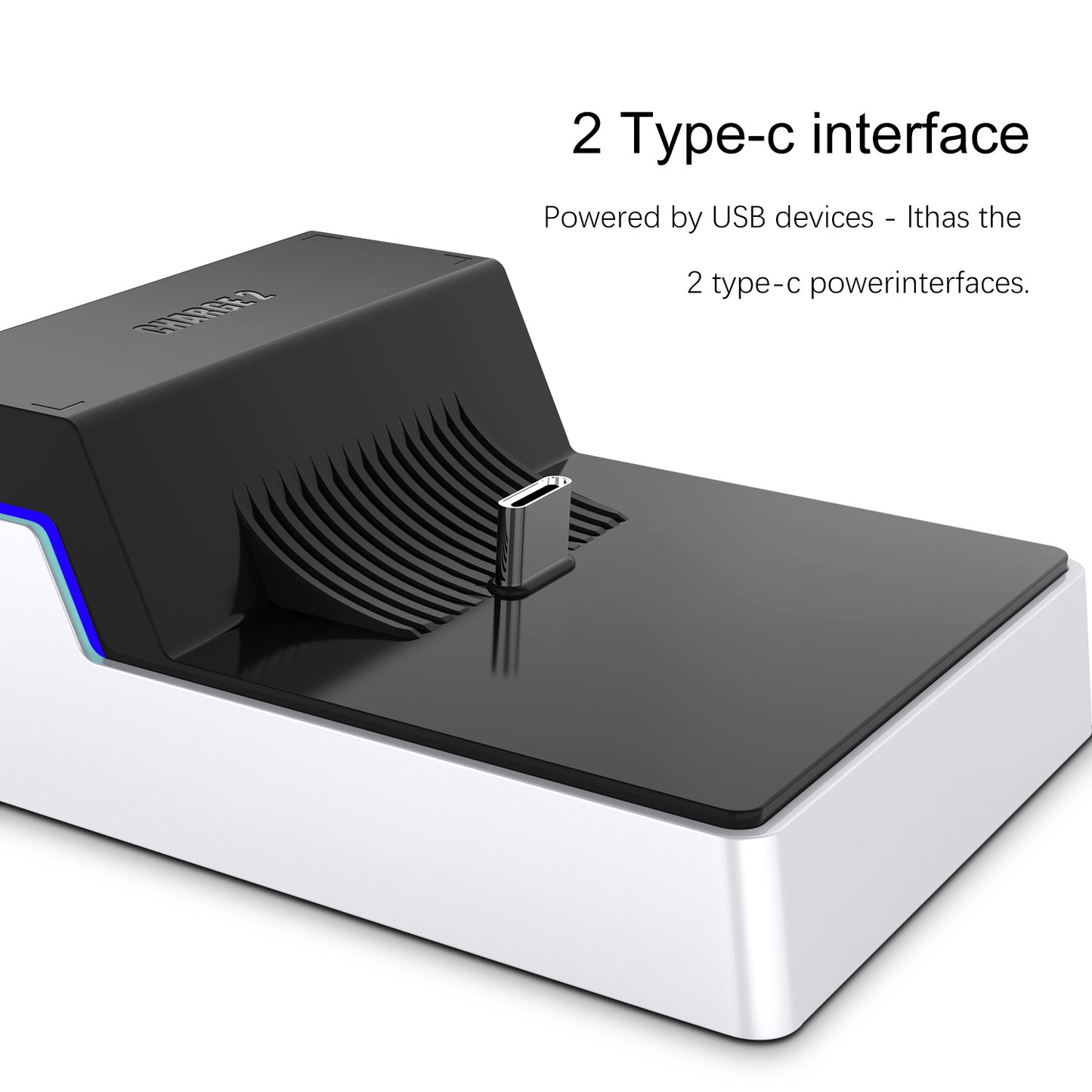 PS5 Gamepad Dual-seat Charger With LED Light