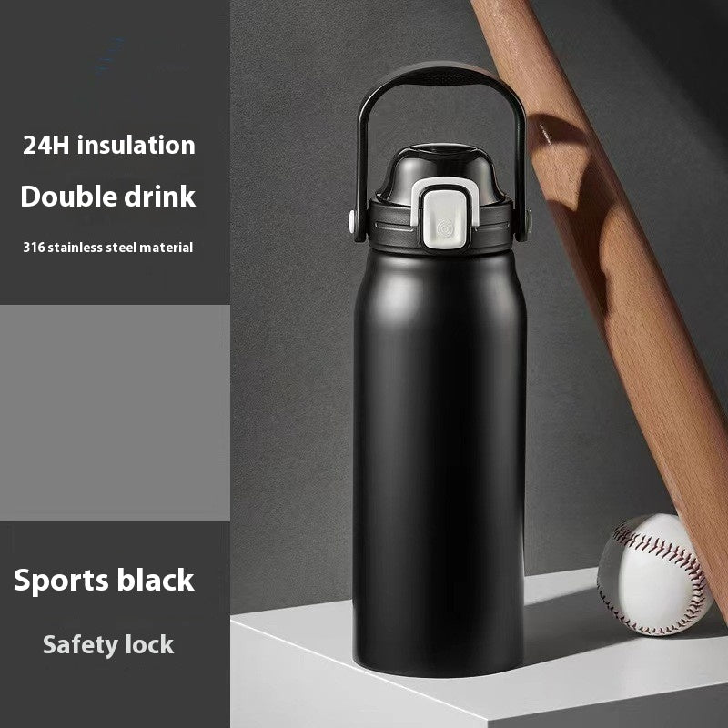 Portable Large Capacity Straw Thermal Insulation Cup