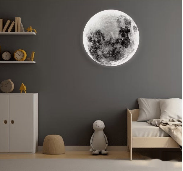 Lunar Sandstone Texture Painting Entrance Painting 3D Stereo Lamp