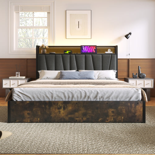 Doppelbett Aus Metall Mit Matratze