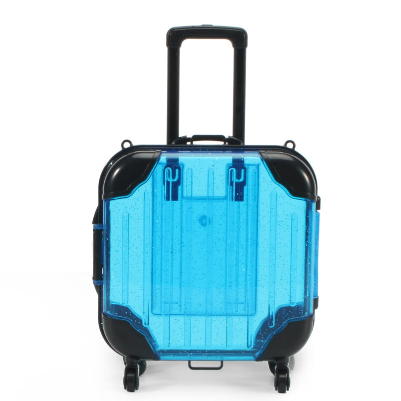 Children's Simple Cartoon Mini Suitcase Shape Storage Box