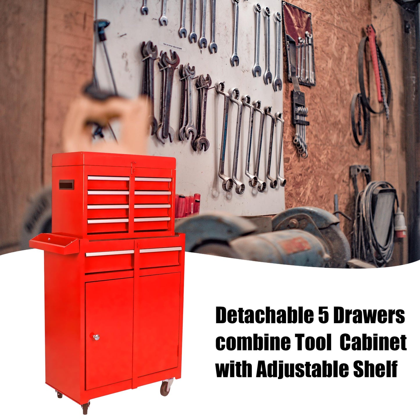 Removable 5-drawer Tool Box