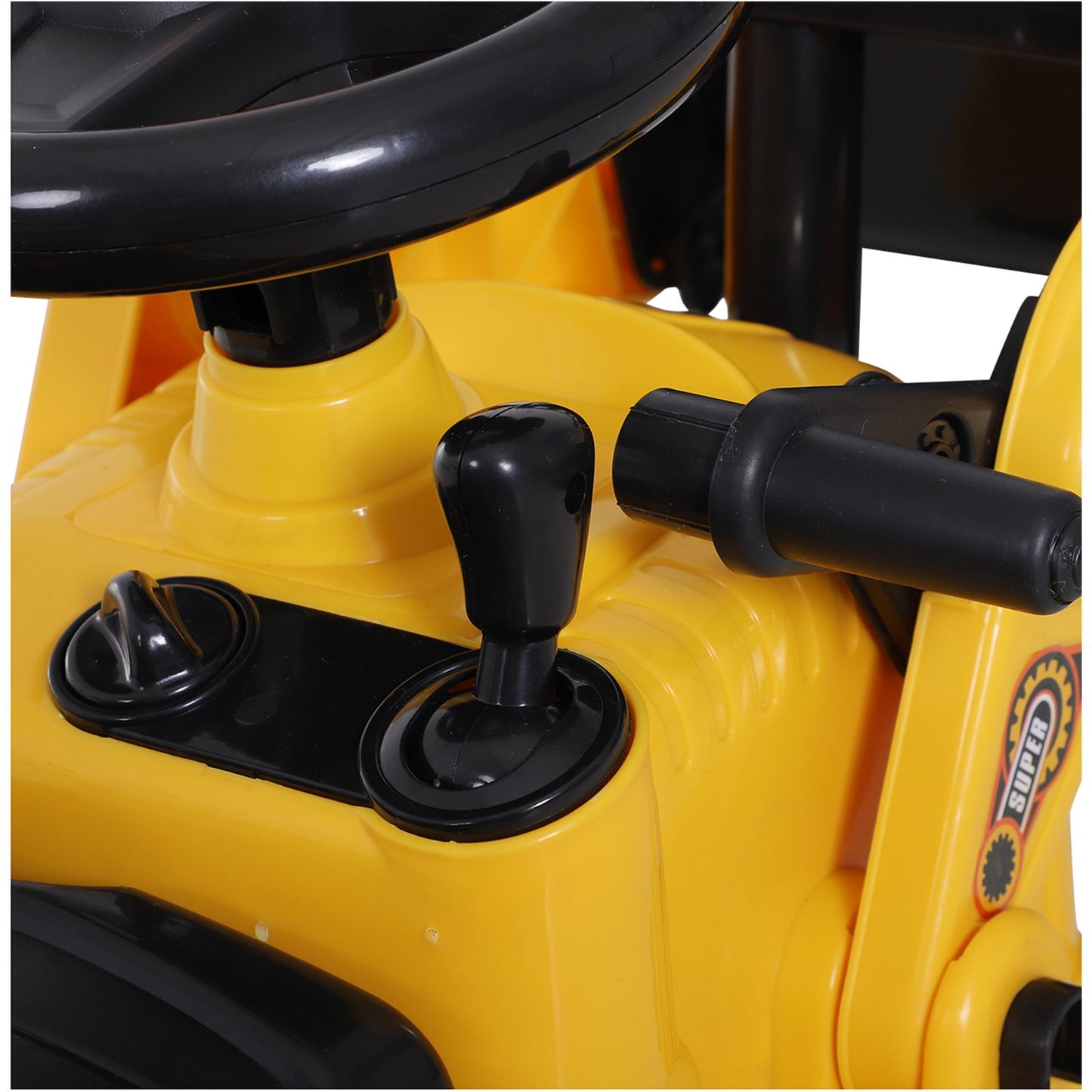 1 Ride On Toy Bulldozer Digger Tractor Pulling Cart Pretend Play Construction Truck