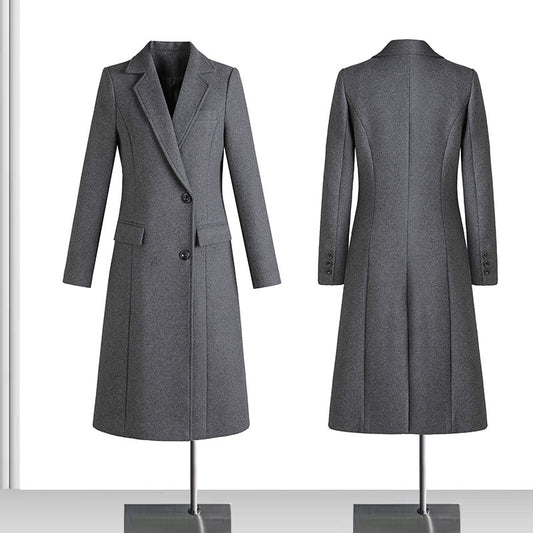 Woolen Coat For Formal Work Attire At Banks Jewelry Stores And Hotel Front Desks