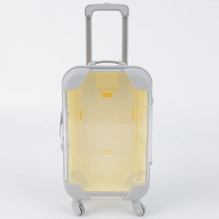 Children's Simple Cartoon Mini Suitcase Shape Storage Box