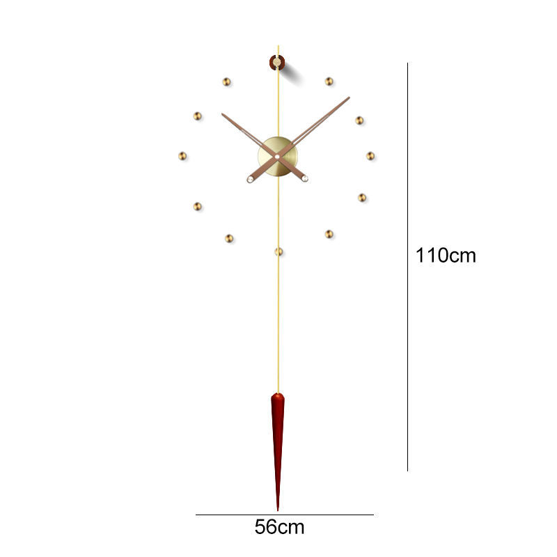 Light Luxury Ins Mute Grille Wall Clock Personality