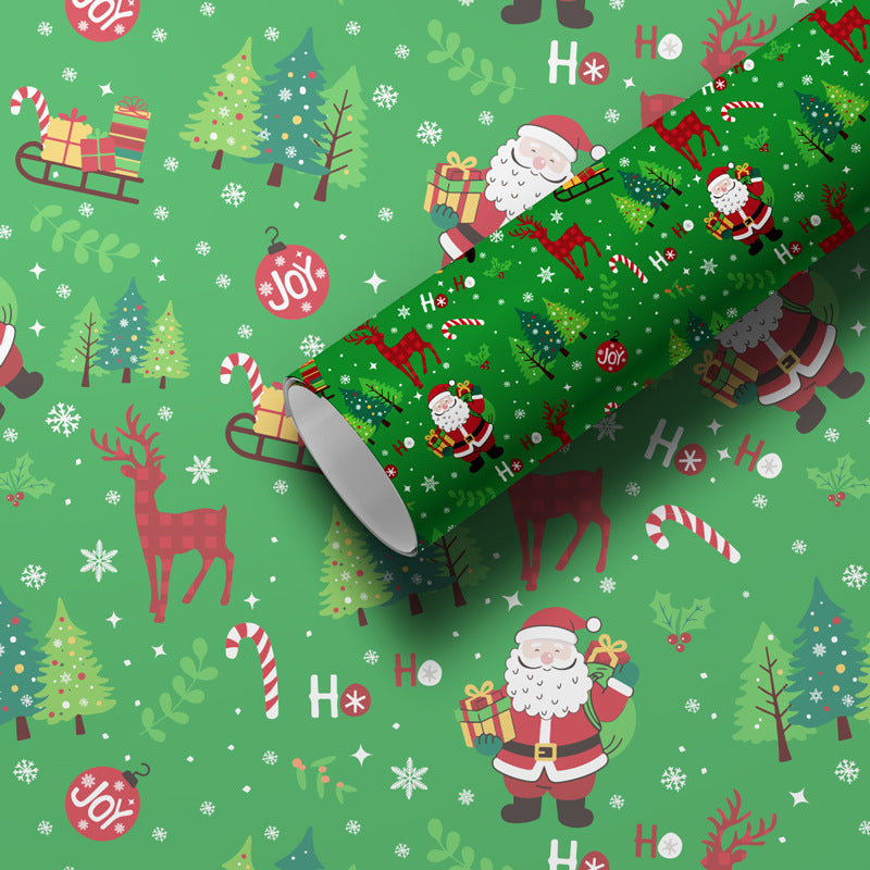 Christmas Gift Packaging Paper Printed Gift Paper Cute Christmas Eve Christmas Gift