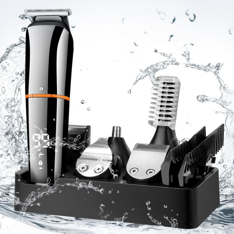 Electric Hair Clipper Multifunctional Digital Display Pogonotomy Nose Hair