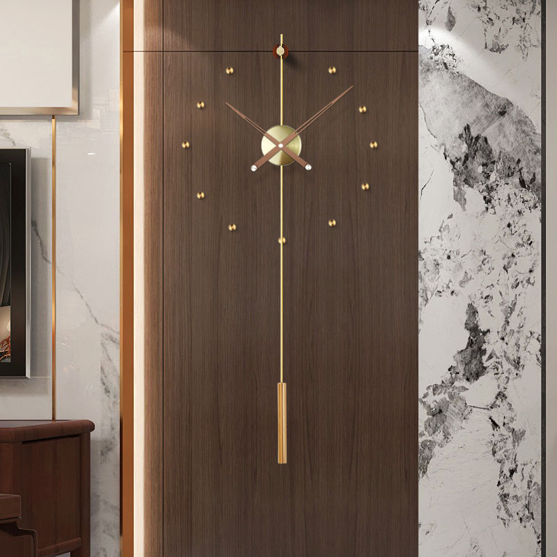 Light Luxury Ins Mute Grille Wall Clock Personality