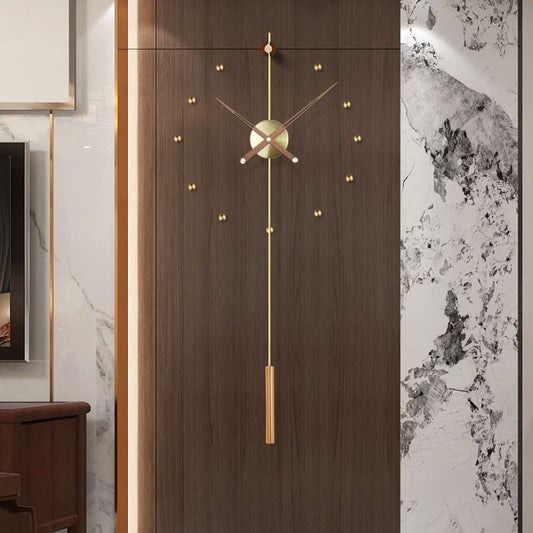 Light Luxury Ins Mute Grille Wall Clock Personality