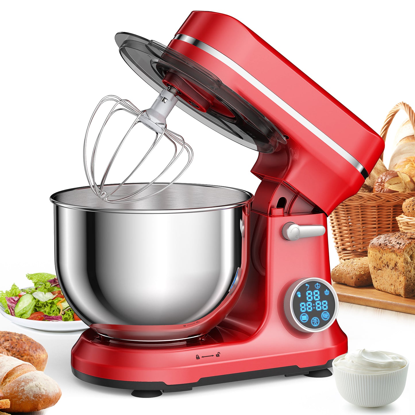 DC Mute Flour-mixing Machine 5L Smart Flour-mixing Machine