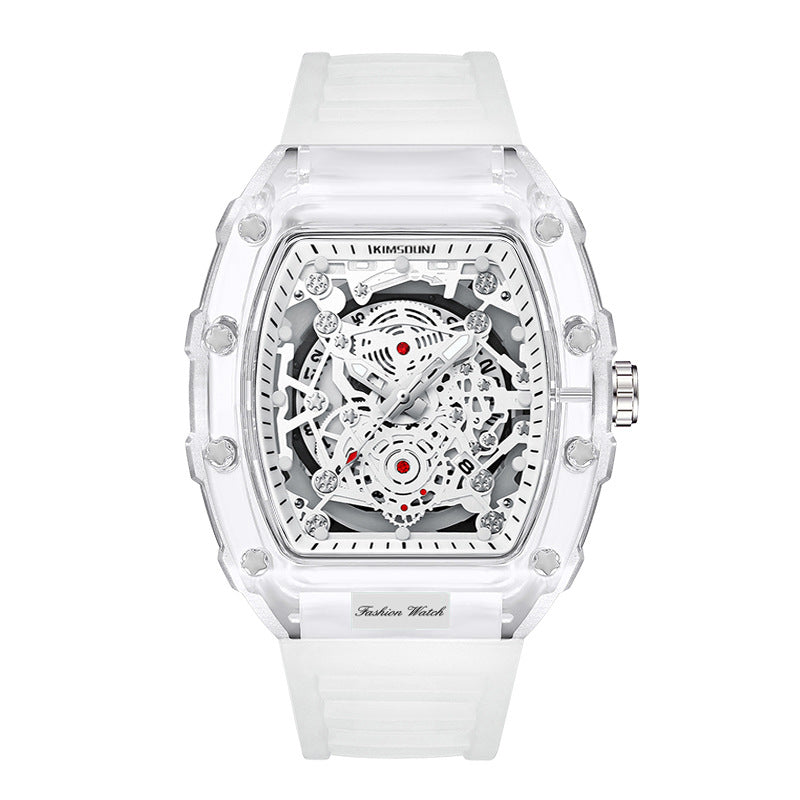 Wholesale Fashionable Transparent Mens Watches Waterproof Timepieces