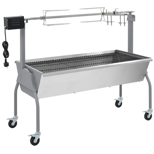 Suckling pig grill, butcher's grill with electric drive
