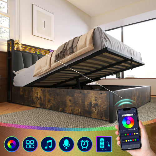 Doppelbett Aus Metall Mit Matratze