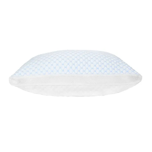 1Pc Shredded Memory Foam Pillow Adjustable Cool Pillow With Extra Filling Machine Washable Cover For Side Back Stomach Sleepers