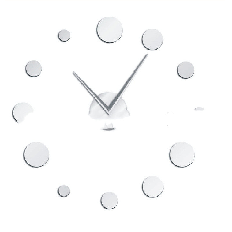 Circle Leisure Creative Extra Large Size DIY Stereo Clock Art Clock Wall Clock Mirror Sticker Clock