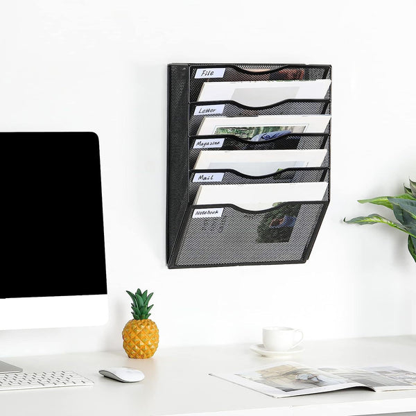 Wall-mounted Magazine And Newspaper Rack In Alloy
