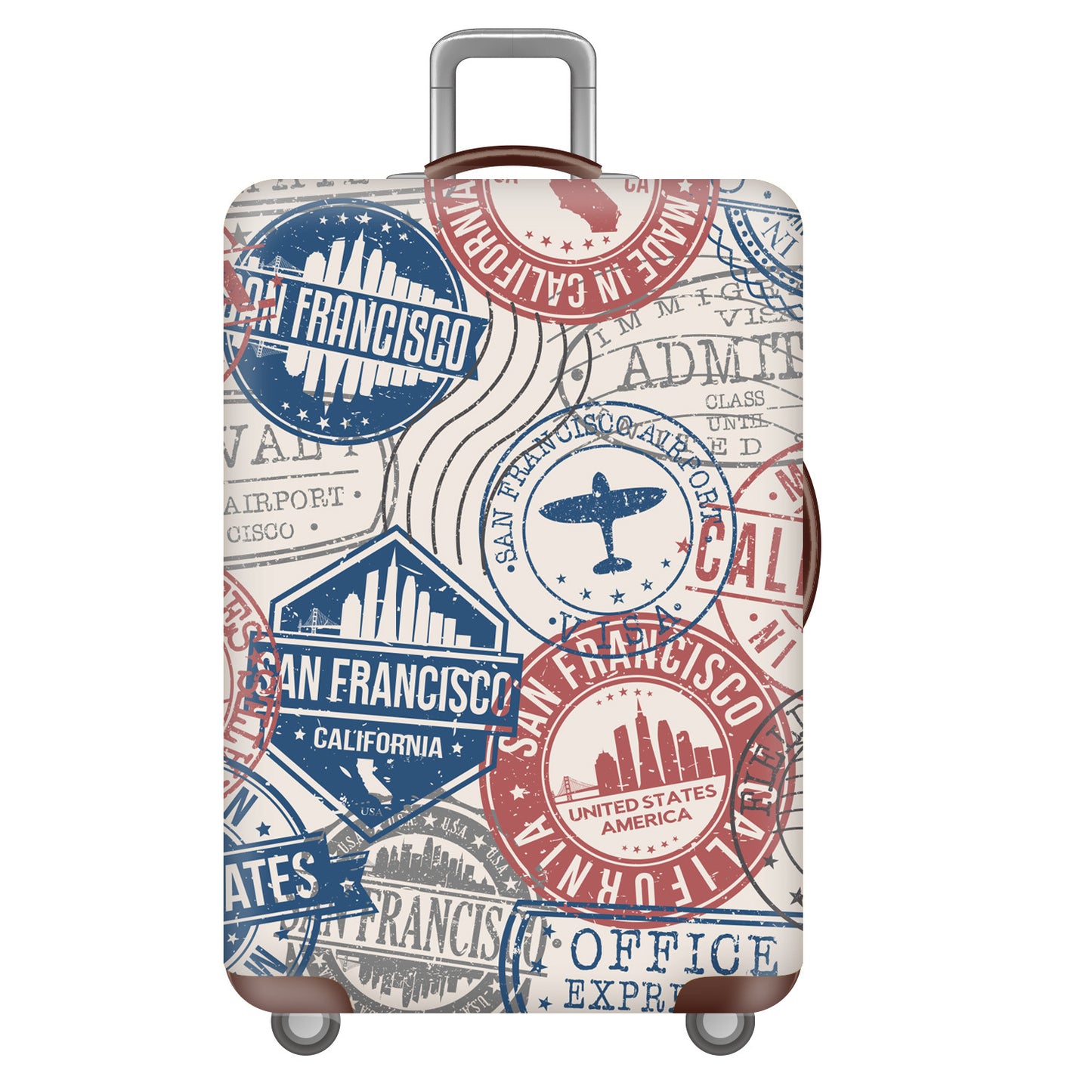 Polyester Suitcase Cover Suitcase Pull Rod