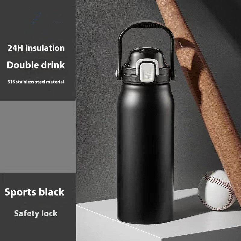 Portable Large Capacity Straw Thermal Insulation Cup